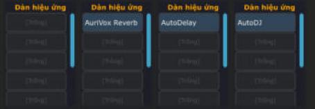 Chuỗi plugin trên bốn bus