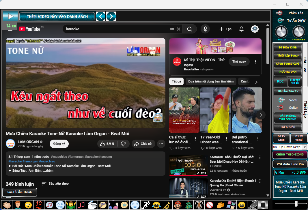 Chế độ YouTube Web Browser